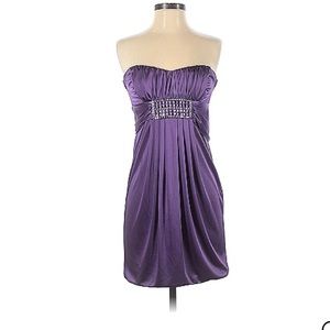 Purple cocktail dress